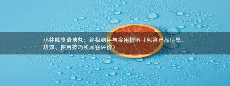 尊龙实业有限公司是正规还是仿：小林除臭清洁丸：终极测评与