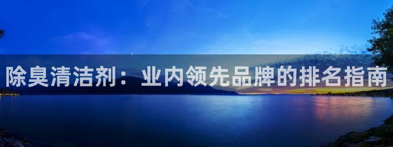 最新凯时官网网址：除臭清洁剂：业内领先品牌的排名指南